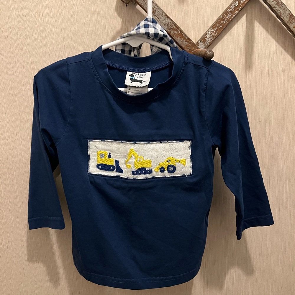 Smock it like it’s hot construction smocked outfit